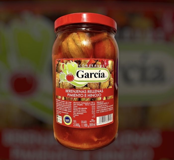 BERENJENA EMBUCHADA GARCIA FRASCO 2 KG.